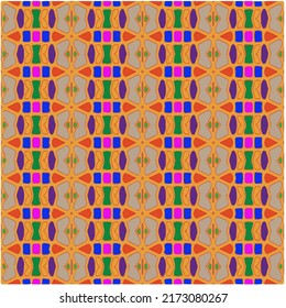 Seamless vector background with repeat pattern. multicolored  mosaic. Perfect for fashion, textile design, cute themed fabric, on wall paper, wrapping paper, fabrics and home decor.