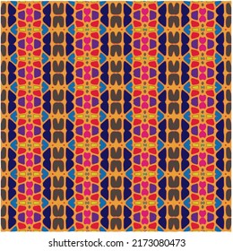 Seamless vector background with repeat pattern. multicolored  mosaic. Perfect for fashion, textile design, cute themed fabric, on wall paper, wrapping paper, fabrics and home decor.
