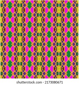 Seamless vector background with repeat pattern. multicolored  mosaic. Perfect for fashion, textile design, cute themed fabric, on wall paper, wrapping paper, fabrics and home decor.