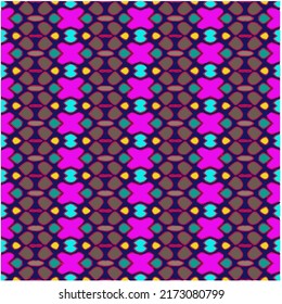 Seamless vector background with repeat pattern. multicolored  mosaic. Perfect for fashion, textile design, cute themed fabric, on wall paper, wrapping paper, fabrics and home decor.