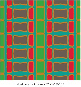 Seamless vector background with repeat pattern. multicolored  mosaic. Perfect for fashion, textile design, cute themed fabric, on wall paper, wrapping paper, fabrics and home decor.