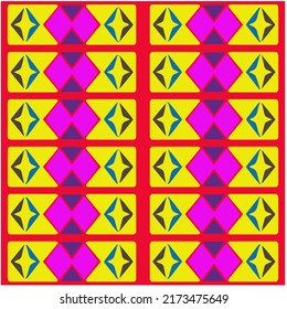 Seamless vector background with repeat pattern. multicolored  mosaic. Perfect for fashion, textile design, cute themed fabric, on wall paper, wrapping paper, fabrics and home decor.