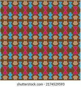 Seamless vector background with repeat pattern. multicolored  mosaic. Perfect for fashion, textile design, cute themed fabric, on wall paper, wrapping paper, fabrics and home decor.