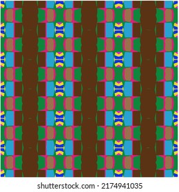 Seamless vector background with repeat pattern. multicolored  mosaic. Perfect for fashion, textile design, cute themed fabric, on wall paper, wrapping paper, fabrics and home decor.