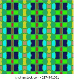
Seamless vector background with repeat pattern. multicolored  mosaic. Perfect for fashion, textile design, cute themed fabric, on wall paper, wrapping paper, fabrics and home decor.