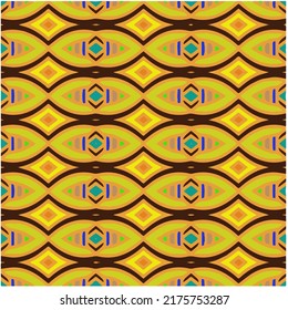 Seamless vector background with repeat pattern. multicolored  mosaic. Perfect for fashion, textile design, cute themed fabric, on wall paper, wrapping paper, fabrics and home decor.