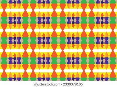 Seamless vector background with repeat pattern. multicolored mosaic. Perfect for fashion, textile design, cute themed fabric, on wall paper, wrapping paper, fabrics and home decor.