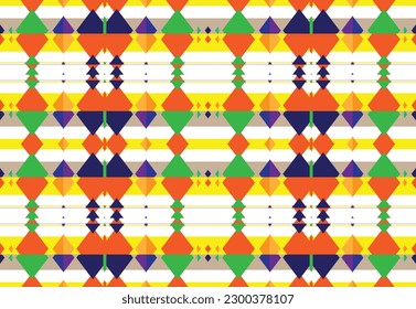 Seamless vector background with repeat pattern. multicolored mosaic. Perfect for fashion, textile design, cute themed fabric, on wall paper, wrapping paper, fabrics and home decor.