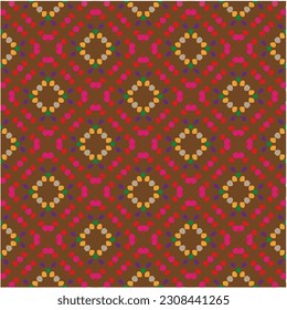 Seamless vector background with repeat pattern.  Multicolored  mosaic. Perfect for fashion, textile design, cute themed fabric, on wall paper, wrapping paper, fabrics and home decor.