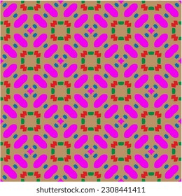 Seamless vector background with repeat pattern.  Multicolored  mosaic. Perfect for fashion, textile design, cute themed fabric, on wall paper, wrapping paper, fabrics and home decor.