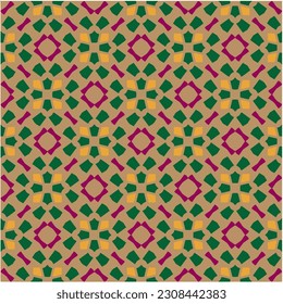 Seamless vector background with repeat pattern.  Multicolored  mosaic. Perfect for fashion, textile design, cute themed fabric, on wall paper, wrapping paper, fabrics and home decor.