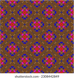 Seamless vector background with repeat pattern.  Multicolored  mosaic. Perfect for fashion, textile design, cute themed fabric, on wall paper, wrapping paper, fabrics and home decor.