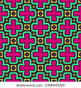 Seamless vector background with repeat pattern.  Multicolored  mosaic. Perfect for fashion, textile design, cute themed fabric, on wall paper, wrapping paper, fabrics and home decor.