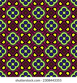 Seamless vector background with repeat pattern.  Multicolored  mosaic. Perfect for fashion, textile design, cute themed fabric, on wall paper, wrapping paper, fabrics and home decor.