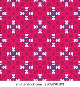 Seamless vector background with repeat pattern.  Multicolored  mosaic. Perfect for fashion, textile design, cute themed fabric, on wall paper, wrapping paper, fabrics and home decor.