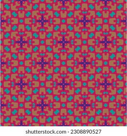 Seamless vector background with repeat pattern.  Multicolored  mosaic. Perfect for fashion, textile design, cute themed fabric, on wall paper, wrapping paper, fabrics and home decor.