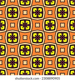 
Seamless vector background with repeat pattern.  Multicolored  mosaic. Perfect for fashion, textile design, cute themed fabric, on wall paper, wrapping paper, fabrics and home decor.