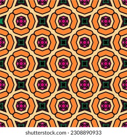 
Seamless vector background with repeat pattern.  Multicolored  mosaic. Perfect for fashion, textile design, cute themed fabric, on wall paper, wrapping paper, fabrics and home decor.