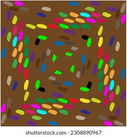 Seamless vector background with repeat pattern.  Multicolored  mosaic. Perfect for fashion, textile design, cute themed fabric, on wall paper, wrapping paper, fabrics and home decor.