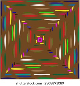 Seamless vector background with repeat pattern.  Multicolored  mosaic. Perfect for fashion, textile design, cute themed fabric, on wall paper, wrapping paper, fabrics and home decor.