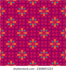 Seamless vector background with repeat pattern.  Multicolored  mosaic. Perfect for fashion, textile design, cute themed fabric, on wall paper, wrapping paper, fabrics and home decor.