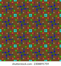 Seamless vector background with repeat pattern.  Multicolored  mosaic. Perfect for fashion, textile design, cute themed fabric, on wall paper, wrapping paper, fabrics and home decor.