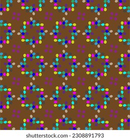 Seamless vector background with repeat pattern.  Multicolored  mosaic. Perfect for fashion, textile design, cute themed fabric, on wall paper, wrapping paper, fabrics and home decor.