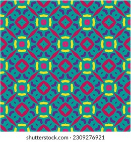 Seamless vector background with repeat pattern.  Multicolored  mosaic. Perfect for fashion, textile design, cute themed fabric, on wall paper, wrapping paper, fabrics and home decor.
