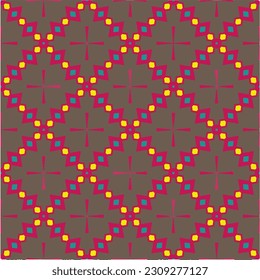 Seamless vector background with repeat pattern.  Multicolored  mosaic. Perfect for fashion, textile design, cute themed fabric, on wall paper, wrapping paper, fabrics and home decor.
