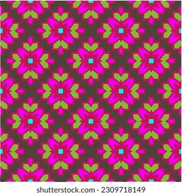 Seamless vector background with repeat pattern.  Multicolored  mosaic. Perfect for fashion, textile design, cute themed fabric, on wall paper, wrapping paper, fabrics and home decor.