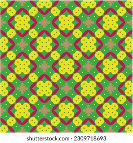 Seamless vector background with repeat pattern.  Multicolored  mosaic. Perfect for fashion, textile design, cute themed fabric, on wall paper, wrapping paper, fabrics and home decor.