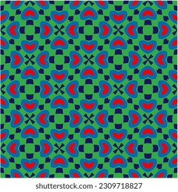 Seamless vector background with repeat pattern.  Multicolored  mosaic. Perfect for fashion, textile design, cute themed fabric, on wall paper, wrapping paper, fabrics and home decor.