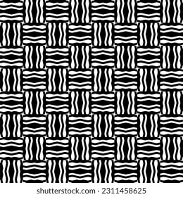 Seamless vector background with repeat pattern. Black and white color. Perfect for fashion, textile design, cute themed fabric, on wall paper, wrapping paper, fabrics and home decor.
