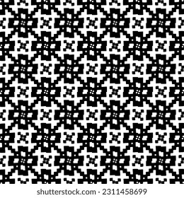 Seamless vector background with repeat pattern. Black and white color. Perfect for fashion, textile design, cute themed fabric, on wall paper, wrapping paper, fabrics and home decor.