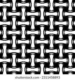 Seamless vector background with repeat pattern. Black and white color. Perfect for fashion, textile design, cute themed fabric, on wall paper, wrapping paper, fabrics and home decor.