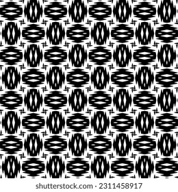 Seamless vector background with repeat pattern. Black and white color. Perfect for fashion, textile design, cute themed fabric, on wall paper, wrapping paper, fabrics and home decor.