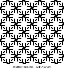 Seamless vector background with repeat pattern. Black and white color. Perfect for fashion, textile design, cute themed fabric, on wall paper, wrapping paper, fabrics and home decor.