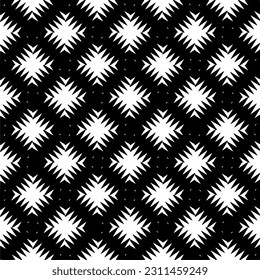 Seamless vector background with repeat pattern. Black and white color. Perfect for fashion, textile design, cute themed fabric, on wall paper, wrapping paper, fabrics and home decor.