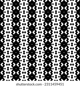 Seamless vector background with repeat pattern. Black and white color. Perfect for fashion, textile design, cute themed fabric, on wall paper, wrapping paper, fabrics and home decor.