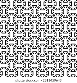 Seamless vector background with repeat pattern. Black and white color. Perfect for fashion, textile design, cute themed fabric, on wall paper, wrapping paper, fabrics and home decor.