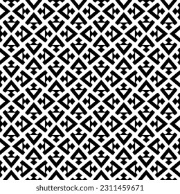 Seamless vector background with repeat pattern. Black and white color. Perfect for fashion, textile design, cute themed fabric, on wall paper, wrapping paper, fabrics and home decor.