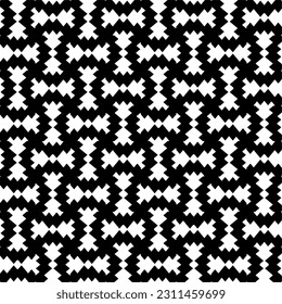 Seamless vector background with repeat pattern. Black and white color. Perfect for fashion, textile design, cute themed fabric, on wall paper, wrapping paper, fabrics and home decor.