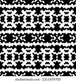 Seamless vector background with repeat pattern. Black and white color. Perfect for fashion, textile design, cute themed fabric, on wall paper, wrapping paper, fabrics and home decor.