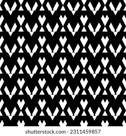 Seamless vector background with repeat pattern. Black and white color. Perfect for fashion, textile design, cute themed fabric, on wall paper, wrapping paper, fabrics and home decor.