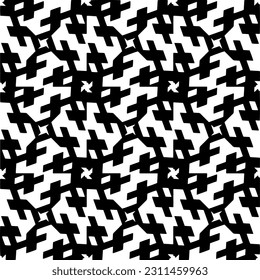 Seamless vector background with repeat pattern. Black and white color. Perfect for fashion, textile design, cute themed fabric, on wall paper, wrapping paper, fabrics and home decor.