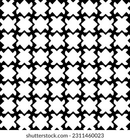 Seamless vector background with repeat pattern. Black and white color. Perfect for fashion, textile design, cute themed fabric, on wall paper, wrapping paper, fabrics and home decor.