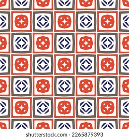 Seamless vector background with repeat pattern.Abstract ethnic rug ornamental seamless pattern.Perfect for fashion, textile design, cute themed fabric, on wall paper, wrapping paper and home decor.