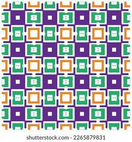 Seamless vector background with repeat pattern.Abstract ethnic rug ornamental seamless pattern.Perfect for fashion, textile design, cute themed fabric, on wall paper, wrapping paper and home decor.