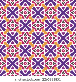 Seamless vector background with repeat pattern.Abstract ethnic rug ornamental seamless pattern.Perfect for fashion, textile design, cute themed fabric, on wall paper, wrapping paper and home decor.