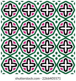 Seamless vector background with repeat pattern.Abstract ethnic rug ornamental seamless pattern.Perfect for fashion, textile design, cute themed fabric, on wall paper, wrapping paper and home decor.